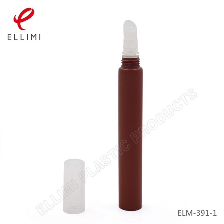 Cosmetic Plastic Tubes With Silicone Applicator